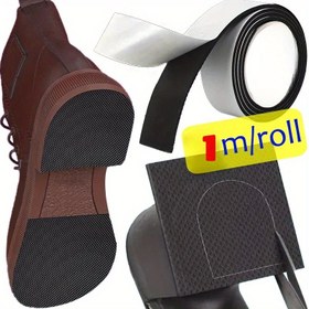 Resim 1m Kendinden Yapışkan Ayakkabı Tabanı Sessizleştirici Çıkartmalar - EVA Kaydırmaz ve Darbe Emici Pedler, Aşınmaya Dayanıklı Yastıklama Bandı, Yüksek İmpakt Koşu & Yürüyüş İçin, Ayakkabı Aksesuarları, Esnek Yastıklama Malzemesi, Ayak Koruma, Gizli Dolgu, Aktif Yaşam Tarzı 
