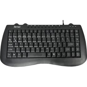 Resim Sertec STC-920A USB Kablolu Mini Multimedya Q Klavye 