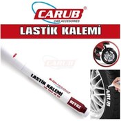 Resim Carub - Oto Lastik Yazı Kalemi - Beyaz Araç Lastik Yazı Kalemi 