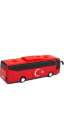 Resim Mixoyuncak Oyuncak Otobüs Sürtmeli Kırmızı 22 cm 