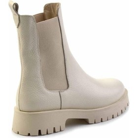 Resim Bej Hakiki Deri Kadın Bot & Bootie K02274321003 Bej 