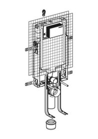 Resim Geberıt Gömme Rezervuar Alpha 8 Cm Kombifix 110.174.00.1 Beyaz 