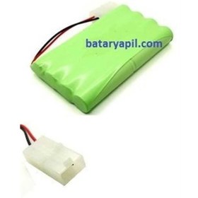 Resim Bataryapil 9.6V 1300Mah Tamiya Soketli Oyuncak Araba Pili 