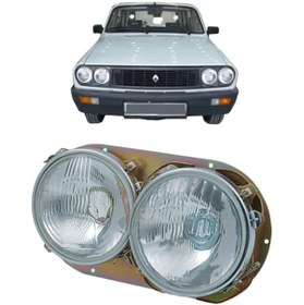 Resim Renault 12 Toros Ön Far Sağ Sol Takım Halinde Çift Yuvarlak Model 