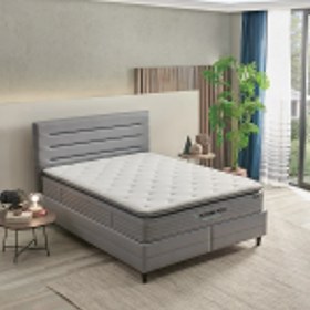 Resim Yataş Bedding Supreme Pedic Yatak - Baza - Başlık Set -Mavi 160 x 200 cm 