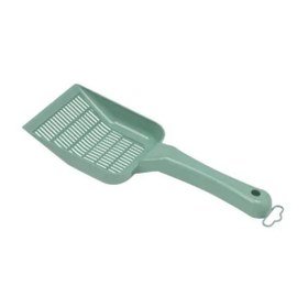 Resim Moderna Dar Aralıklı Kedi Kumu Küreği Yeşil 10x28 Cm 