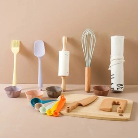 Resim Montessori Tavşan Temalı Ahşap Mutfak Seti Çocuk Eğitici Oyuncak 