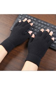 Resim HARVELLİ Orlon Kışlık Yarım Parmak Eldiven & Polar Boyunluk Bere 2'li Ürün 