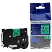 Resim Brother Tonersepeti Tze-761 36 Mm Yeşil Üzerine Siyah Laminasyonlu Muadil Etiket 