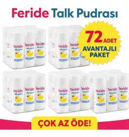 Resim Feride Talk Bebek Pudrası 72'li Avantajlı Paket 
