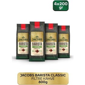 Resim Jacobs Barista Clasic Filtre Kahve Öğütülmüş 200 Gr X 4 Adet Öğütülmüş 