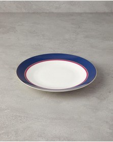 Resim Carny Porselen Servis Tabağı 25 Cm Lacivert Açık 