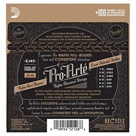 Resim D'Addario EJ45 Pro-Arte Normal Tension Klasik Gitar Teli 