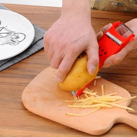 Resim Righton Çok Fonksiyonlu Soyacak Jülyen Kesme, Dilimleme ve Soyacak Paslanmaz Çelik Çok Işlevli Aparat 