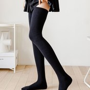 Resim Kadınlar İçin Ekstra Uzun Uyluk Çorapları - 80cm/31.5" Kadar Genişletilmiş Kaplama - Şık Günlük ve Resmi Kullanım - Yumuşak Dayanıklı Malzeme, Uzun Boylu Kadınlar için Moda Aksesuarı, Zarif Tasarım, Rahat Kalıp, Stil Sahibi 