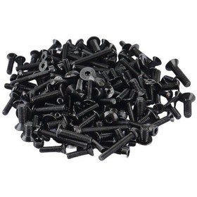 Resim Tenfowee Zd Racing Dbx-07 Ex-07 1/7 Rc Araba İçin Yüksek Kaliteli Tam Vida Seti - Siyah Metal 