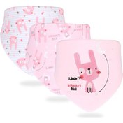 Resim 3 Adet/takım Yüksek Kalite Önlükler Çift Katmanlar Pamuk Tükürük Havlusu Rabbit Rabbit 