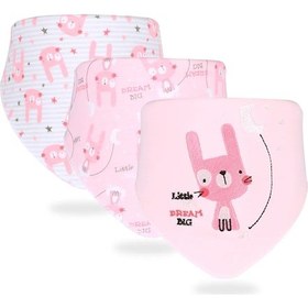 Resim 3 Adet/takım Yüksek Kalite Önlükler Çift Katmanlar Pamuk Tükürük Havlusu Rabbit Rabbit 