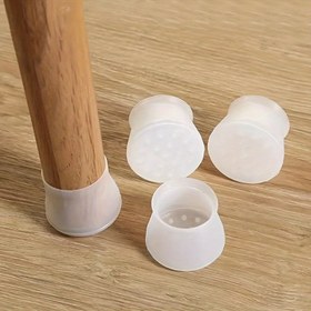 Resim 20 adet Silikon Sandalye Bacak Kapağı - Plastik Mobilya Bardakları, Kaymaz Masa ve Sandalye Bacak Zemin Koruyucuları, Diğer Metal Kaplama Türü, Gürültü Azaltma için Şeffaf Bacak Kapakları 
