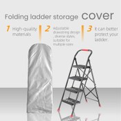 Resim Aurora Gümüş Merdiven Kılıfı - Kullanımı ve Saklaması Kolay, %90 Toz Koruması, %50 Depolama Alanı Tasarrufu, Dayanıklı Polyester, Balkonlar ve Garajlar için İdeal, Merdiven Depolama Çözümü|modern Merdiven Kılıfı|dayanıklı Polyester Kılıf, Merdiven Depolama 