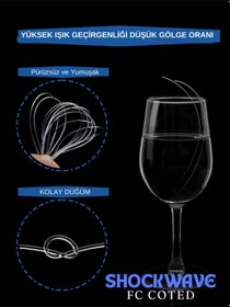 Resim Fluorocarbon Coated Hayalet Misina Shockwave 250 Metre 