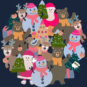 Resim Sayılarla Boyama Seti - Yılbaşı Şenliği - 40x50 