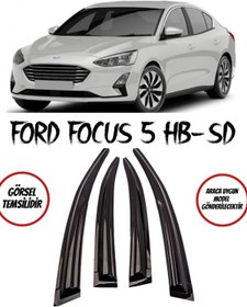 Resim BALP Ford Focus 5 Hb-sd Uyumlu Cam Rüzgarlığı 4lü Takım Parlak Siyah 