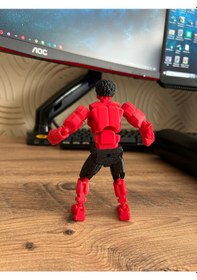 Resim Dummy Red Hulk 3d Baskı Eklemleri Hareketli Figür 16 Cm Koleksiyonluk Oyuncak Hulk 