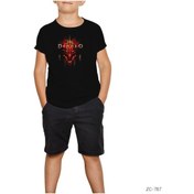 Resim Diablo 3 Siyah Çocuk Tişört Siyah 