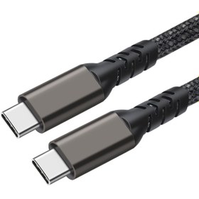 Resim NOVATECH Siyah 2.Jenerasyon Type-C to Type-C USB3.2 PD Data Kablosu 100W 20Gbps 4K@60Hz 0.5 Metre-NVTH 