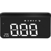 Resim Cbtx M1 Büyük Ekran Head Up Display Araba Elektronik Hud Ön Cam Projektör Aşırı Hız Güvenlik Alarmı - Beyaz 