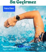Resim BellaThec Haino Teko-6 AMOLED Ekranlı Su Geçirmez Akıllı Saat El Feneri Özellikli 3 Kayış 