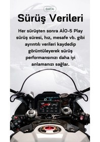 Resim Aıo-5play Motosiklet Carplay Android Auto Gps Navigasyon Sistemi, 