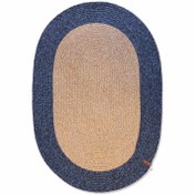 Resim The Mia Jutte Oval Halı Bambu Lacivert SPT0047 90x60 cm 