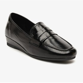 Resim Greyder 35010 Siyah Kırışık Rugan Hakiki Deri Kadın Comfort Ayakkabı-828 Siyah-kırışık-rugan Siyah 