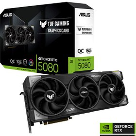 Resim Asus TUF Gaming GeForce RTX 5080 OC 16 GB GDDR7 256 Bit HDMI/DP Ekran Kartı 
