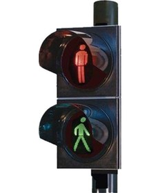 Resim 200 mm Power Ledli Yaya Sinyal Verici, Trafik Lambası-579 - 12 VDC 