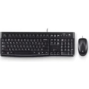 Resim Logıtech MK120 Tr Q USB Kablolu Klavye ve Mouse Set Siyah 920-002560 