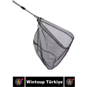 Resim Premium Profesyonel Hobi Kıyı Av Balıkçı Tor Ağlı Katlanabilir Olta Kelepçesi 150 cm 