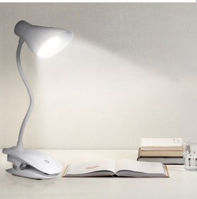 Resim Mufunye 360 Ayarlanabilir Usb Şarjlı 3 Seviye Parlaklık Kitap Okuma Lambası - Göz Koruma Beyaz 