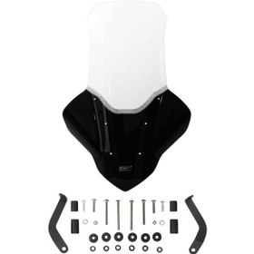 Resim Gp Kompozit Yamaha Nmax 125 / 155 2021-2024 Uyumlu Elcikli Uzun Tur Camı Şeffaf Std 