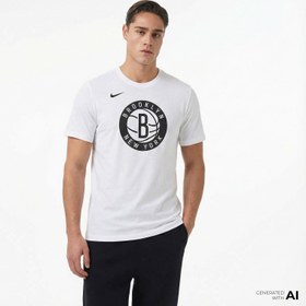 Resim Nike Brooklyn Nets Essentials Erkek Beyaz Basketbol T-Shirt 