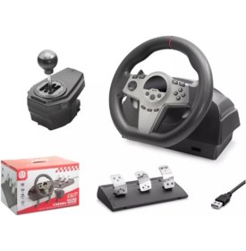 Resim Novis Liora Nodar ND757 Direksiyon Seti Siyah 270° Ps4-Ps3-Pc-Xbox One-N-Sw-Xbox Series-S P4 Slim P4 Pro Siyah 