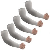 Resim Upf50+sun Uv Korumalı Soğutma Kovanları, 5 Çift Kompresyon Kovanı Kol Dövme Örtüsü Fg2025031702263 Gri 