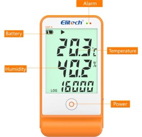 Resim Elitech Sıcaklık Ve Nem Kayıt Cihazı Datalogger Gsp-6 Thr236 