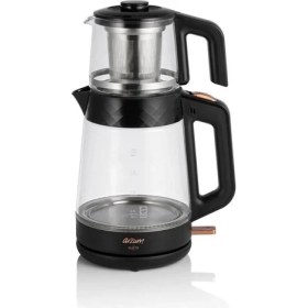 Resim Arzum GUSTO Çay Makinesi - Siyah / 2(Lt) x 0.9(Lt) 