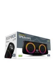 Resim Genel Markalar BoomBox Bluetooth Hoparlör Hi-Fi Ses Bombası Radyo 30W Çift Bass Usb Hafıza Kartı Aux Led Işıklı 