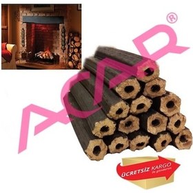 Resim Briket Şömine Odunu 200 Kg- Yüksek Kalorili - Tamamen Doğal 