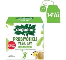 Resim Probiyotikli Yeşil Çay Açai Ananaslı 14'lü 