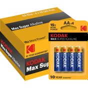 Resim Kodak Max 40 Adet Alkalin Kalem Pil 